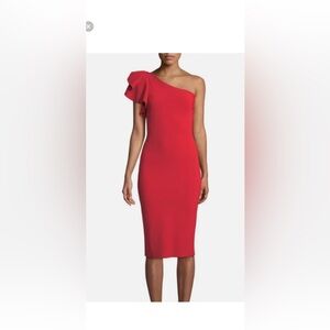 CHIARA BONI LA PETITE ROBE ARMINTA RED DRESS, US 12